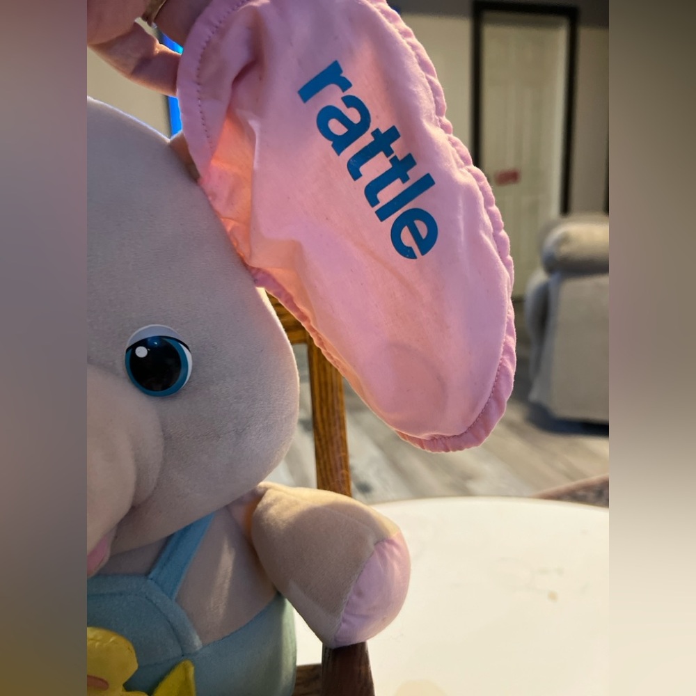 Playskool Busy Elephant Vintage 1986 Activity Stuffed Animal Plush Toy Mirror - Picture 4 of 8